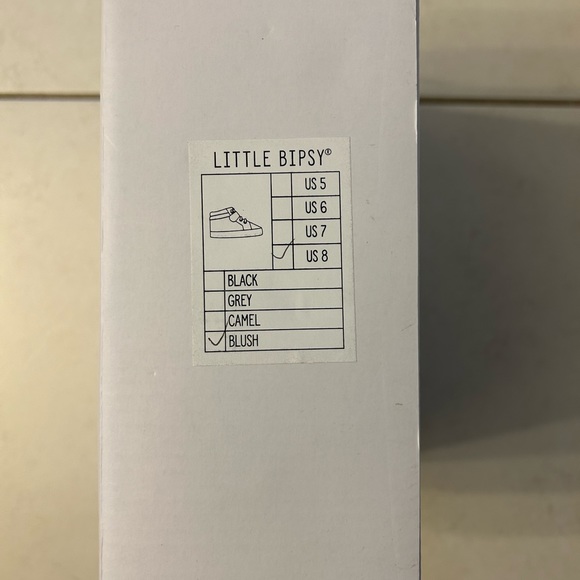 Little Bipsy tan/Pink toddler shoes - Picture 4 of 5